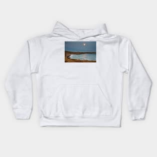 The Moon over Fall Bay, Gower Kids Hoodie